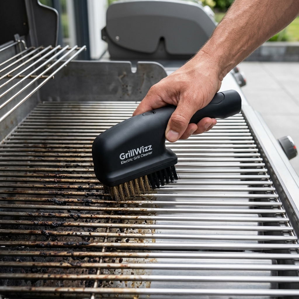 GrillWizz fast cleaning routine demonstration